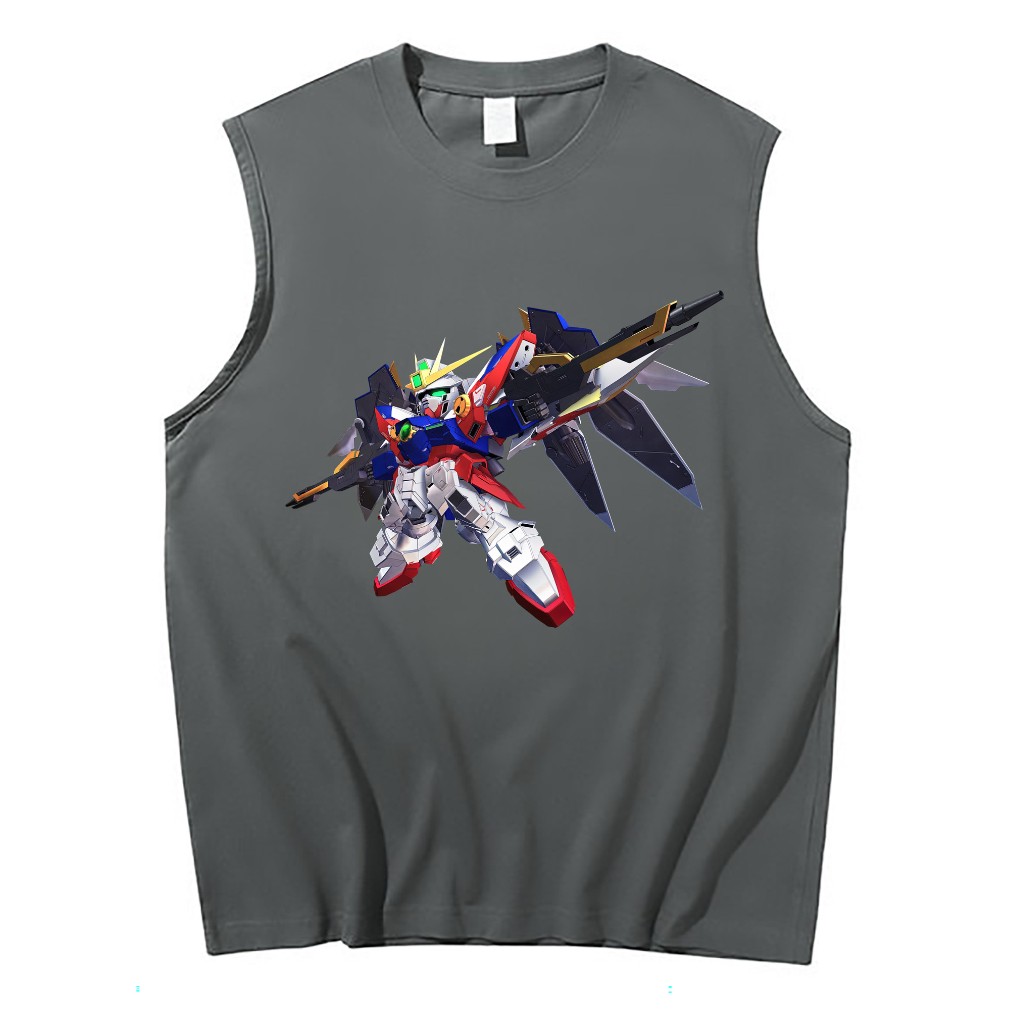 （画像用） 機動戦士ガンダム Mobile Suit Gundam コットン100％タンクトップ（フロントプリント）